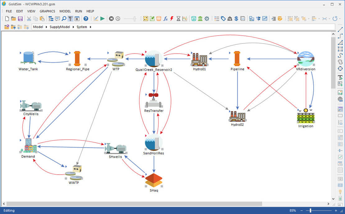 Model with Custom Icons