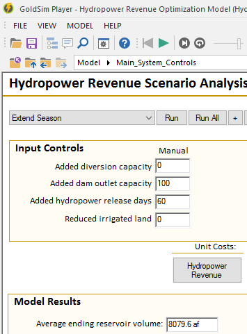 Hydropower Scenarios Player